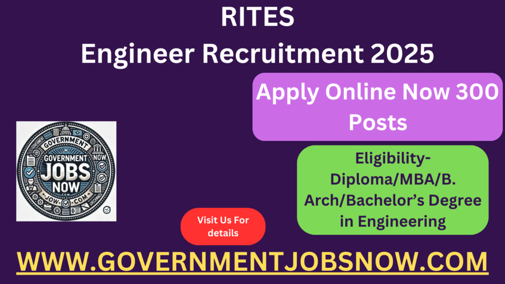 RITES Engineering Professionals Recruitment 2025