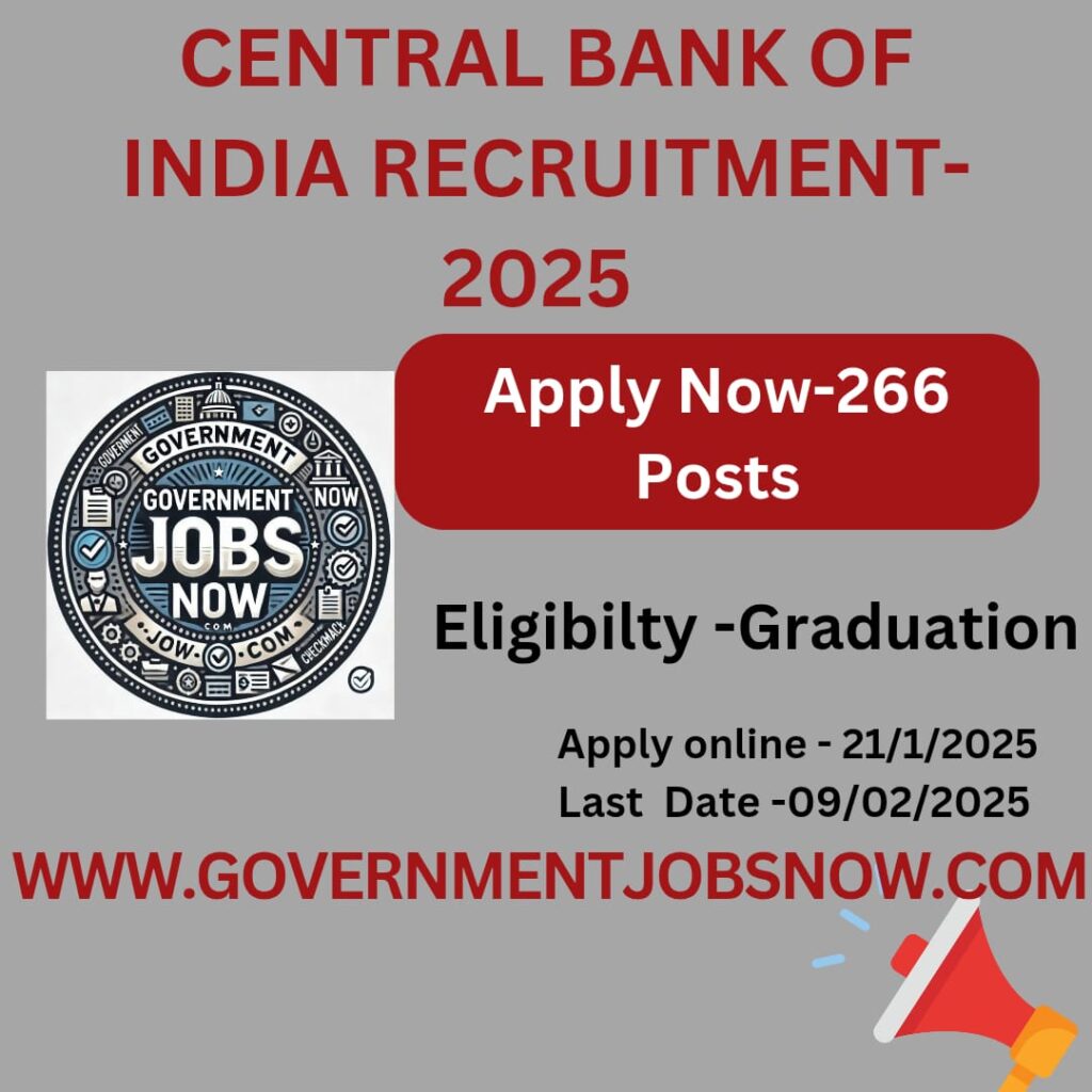 Central Bank of India Recruitment 2025