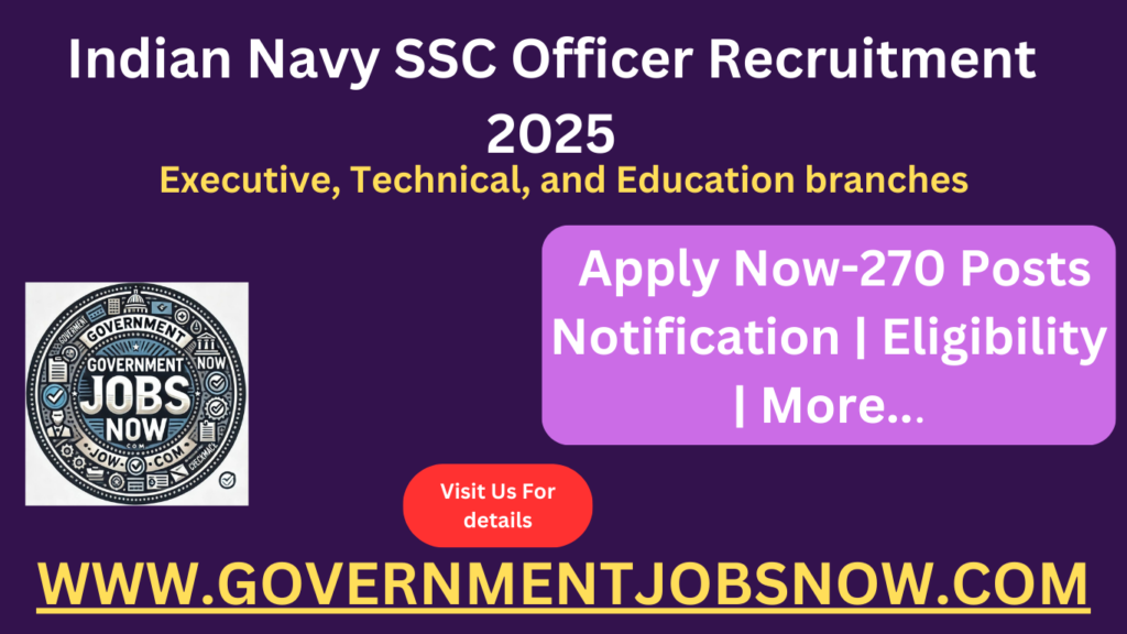 Indian Navy SSC Officer Recruitment 2025