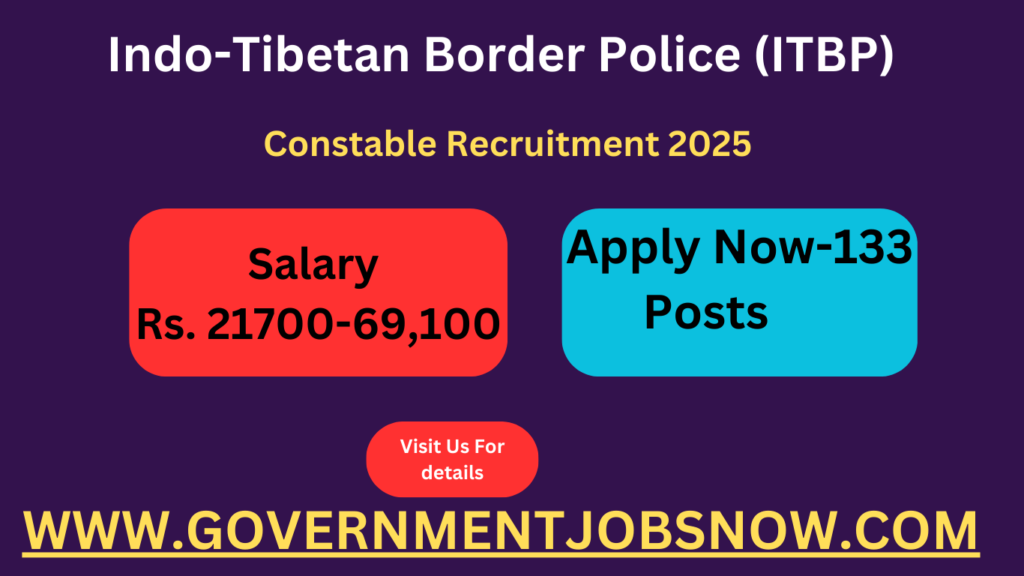 ITBP Constable Recruitment 2025