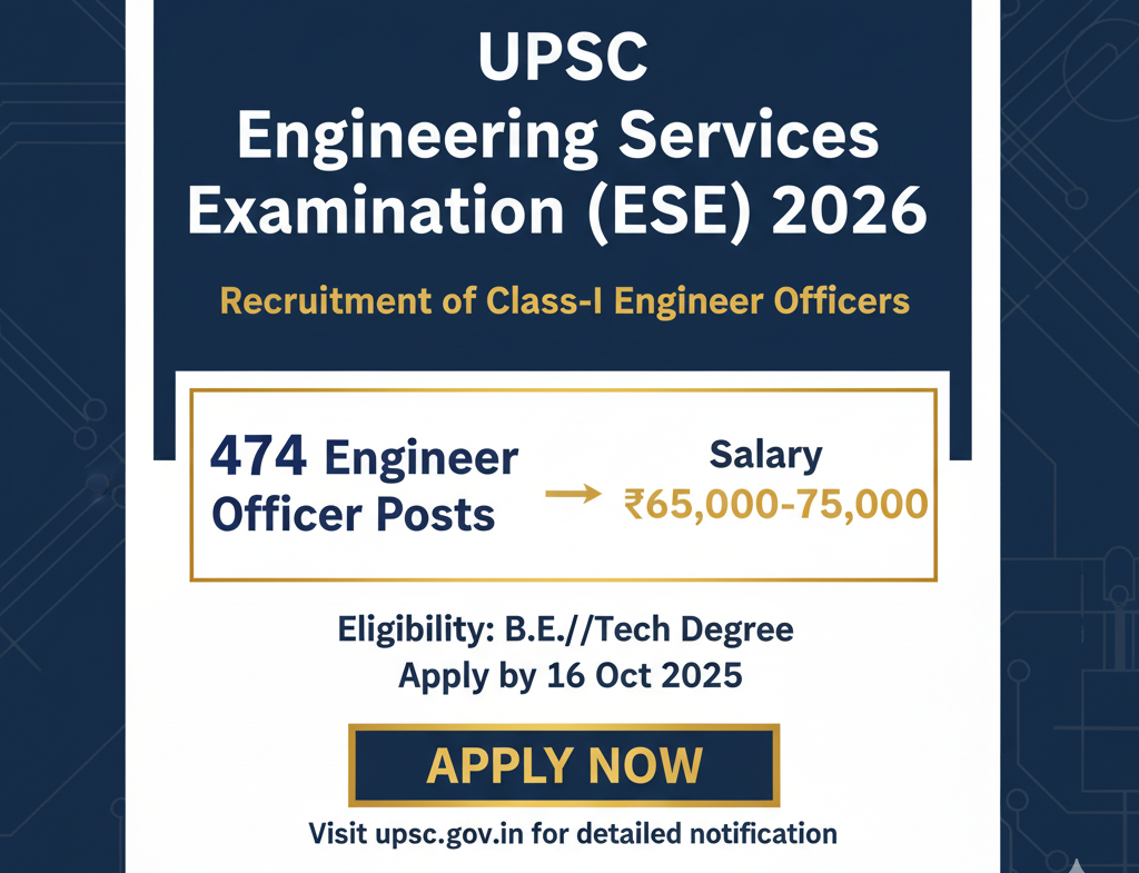 UPSC Engineering Services Examination (ESE) 2026