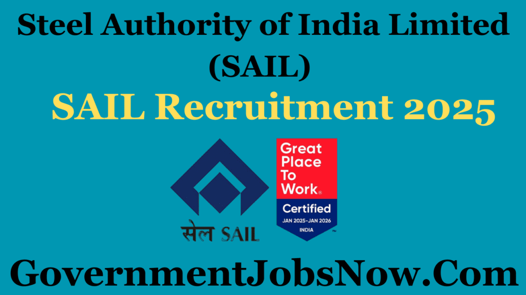 SAIL RECRUITMENT 2025