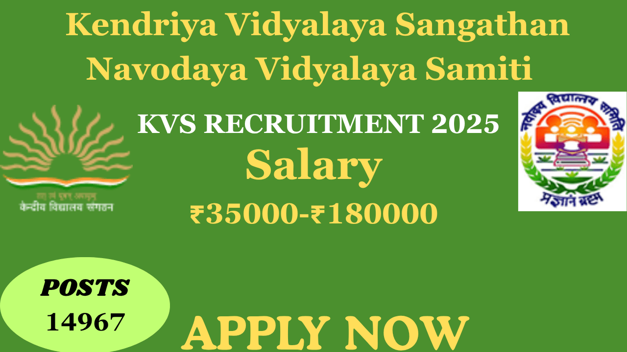 KVS RECRUITMENT 2025