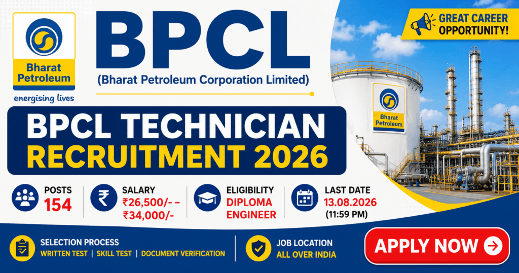 BPCL Technician Recruitment 2026